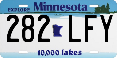 MN license plate 282LFY
