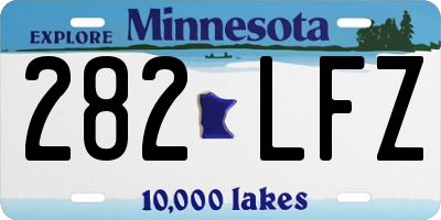 MN license plate 282LFZ