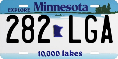 MN license plate 282LGA
