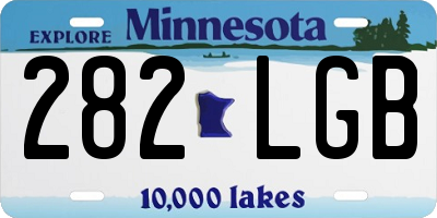 MN license plate 282LGB