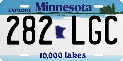 MN license plate 282LGC