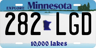 MN license plate 282LGD