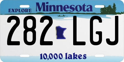 MN license plate 282LGJ