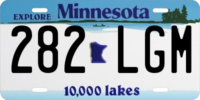 MN license plate 282LGM