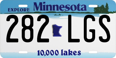 MN license plate 282LGS