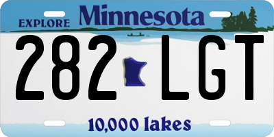 MN license plate 282LGT