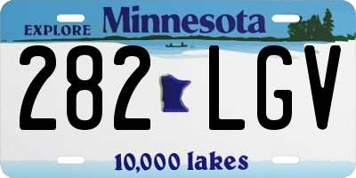 MN license plate 282LGV