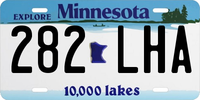 MN license plate 282LHA