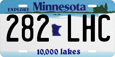 MN license plate 282LHC