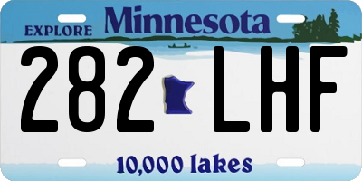 MN license plate 282LHF