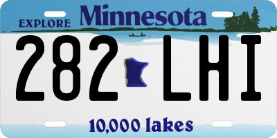 MN license plate 282LHI