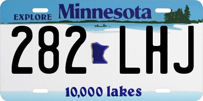 MN license plate 282LHJ