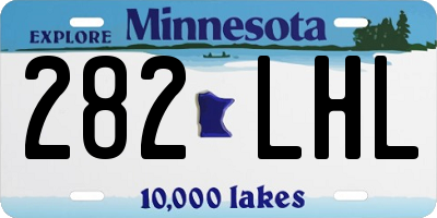 MN license plate 282LHL