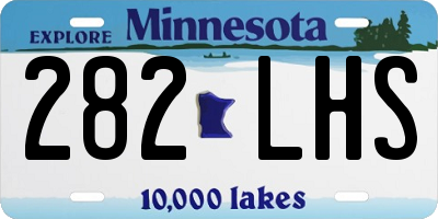 MN license plate 282LHS