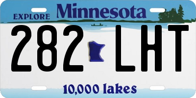 MN license plate 282LHT