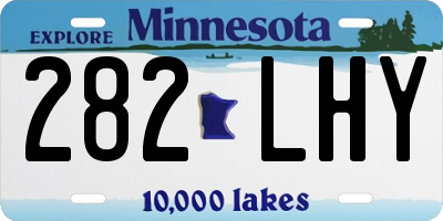 MN license plate 282LHY