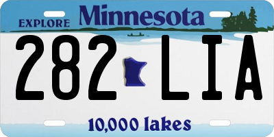 MN license plate 282LIA