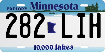 MN license plate 282LIH