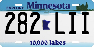 MN license plate 282LII