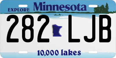 MN license plate 282LJB
