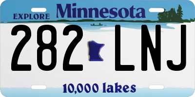 MN license plate 282LNJ
