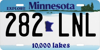 MN license plate 282LNL