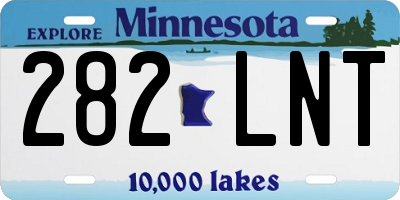MN license plate 282LNT