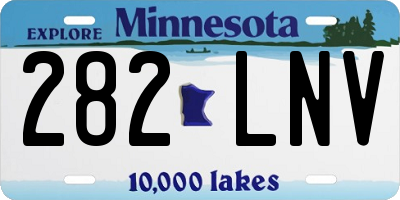 MN license plate 282LNV