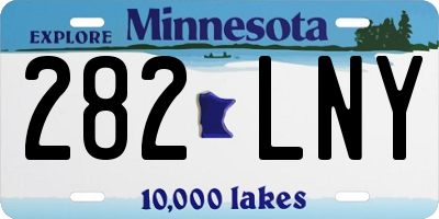 MN license plate 282LNY