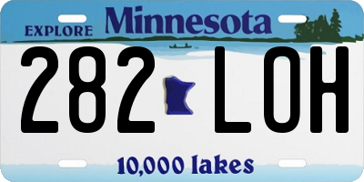 MN license plate 282LOH