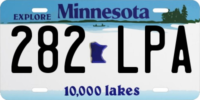 MN license plate 282LPA