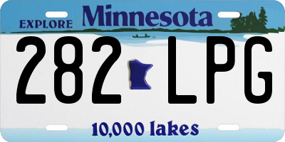 MN license plate 282LPG