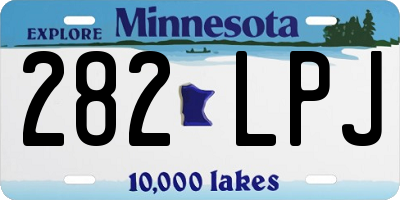 MN license plate 282LPJ
