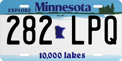 MN license plate 282LPQ