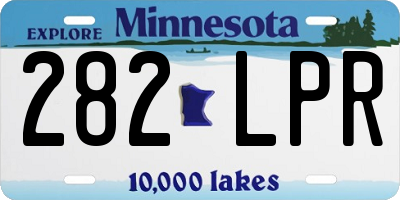 MN license plate 282LPR