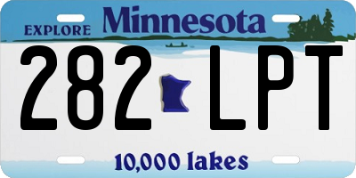 MN license plate 282LPT