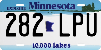 MN license plate 282LPU
