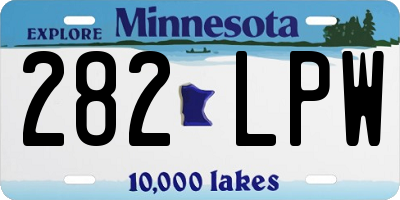 MN license plate 282LPW
