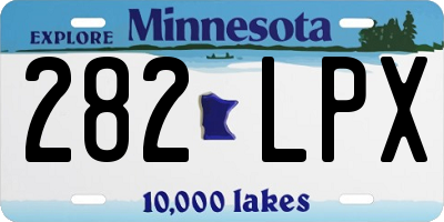 MN license plate 282LPX