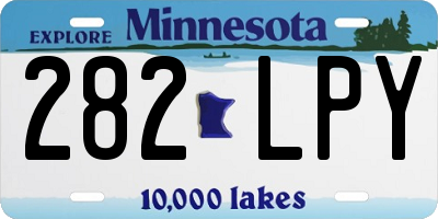 MN license plate 282LPY