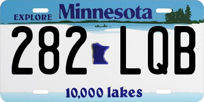 MN license plate 282LQB