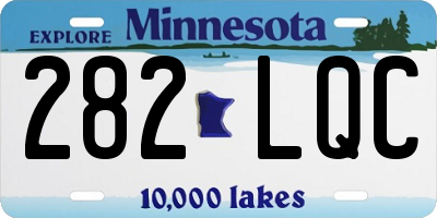 MN license plate 282LQC