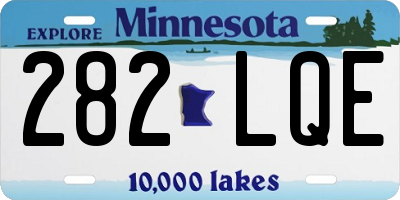 MN license plate 282LQE
