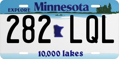 MN license plate 282LQL