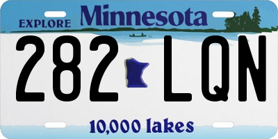MN license plate 282LQN