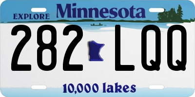 MN license plate 282LQQ