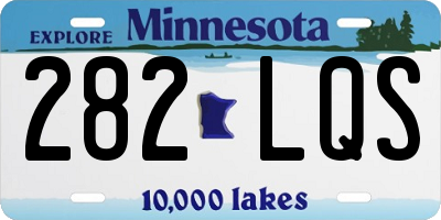 MN license plate 282LQS