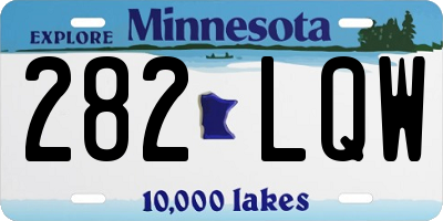 MN license plate 282LQW