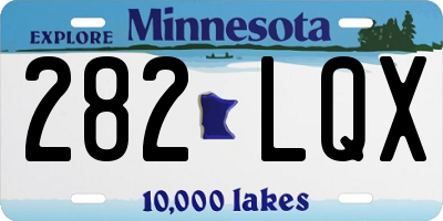 MN license plate 282LQX