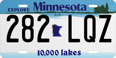 MN license plate 282LQZ